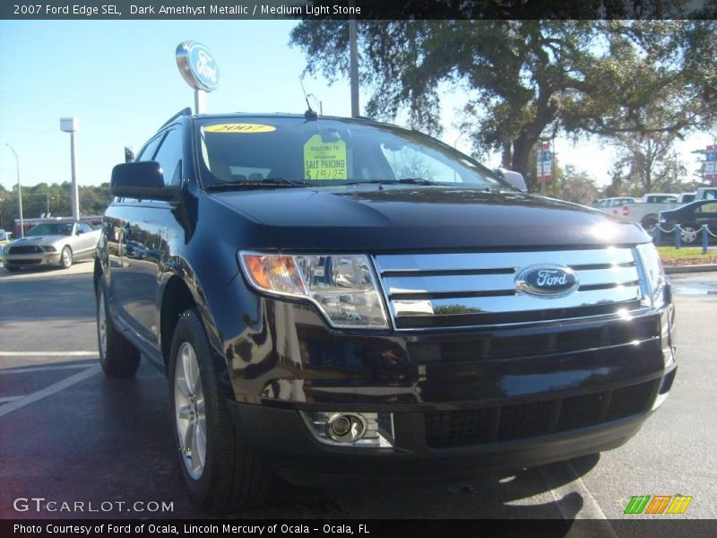 Dark Amethyst Metallic / Medium Light Stone 2007 Ford Edge SEL