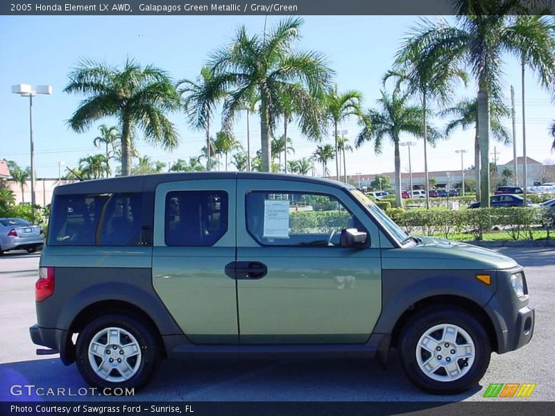 Galapagos Green Metallic / Gray/Green 2005 Honda Element LX AWD