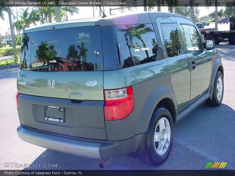Galapagos Green Metallic / Gray/Green 2005 Honda Element LX AWD