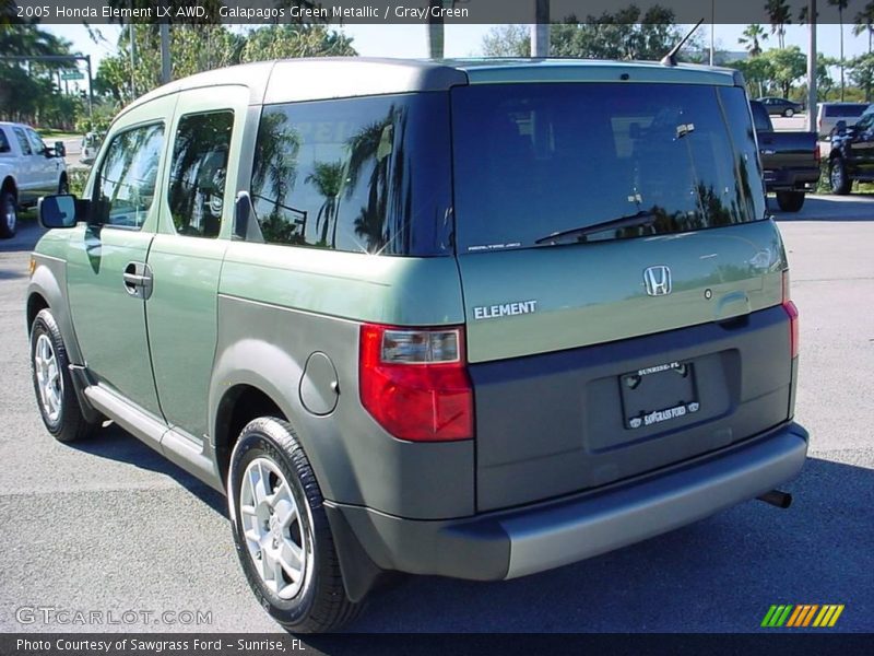 Galapagos Green Metallic / Gray/Green 2005 Honda Element LX AWD