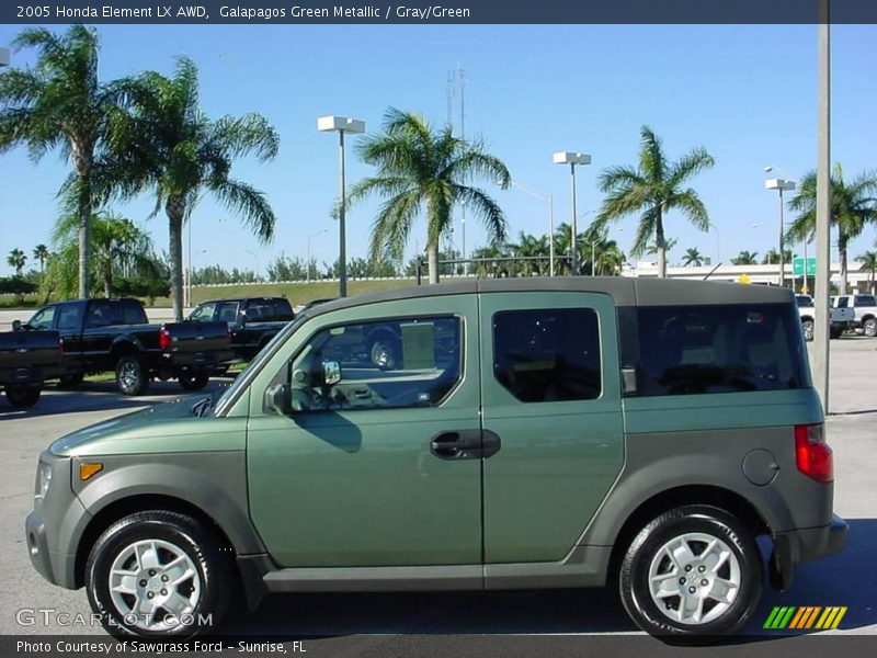 Galapagos Green Metallic / Gray/Green 2005 Honda Element LX AWD