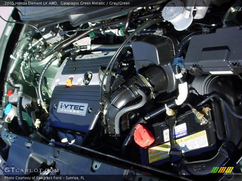 Galapagos Green Metallic / Gray/Green 2005 Honda Element LX AWD