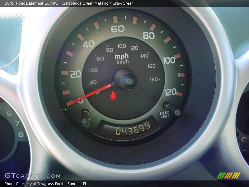 Galapagos Green Metallic / Gray/Green 2005 Honda Element LX AWD
