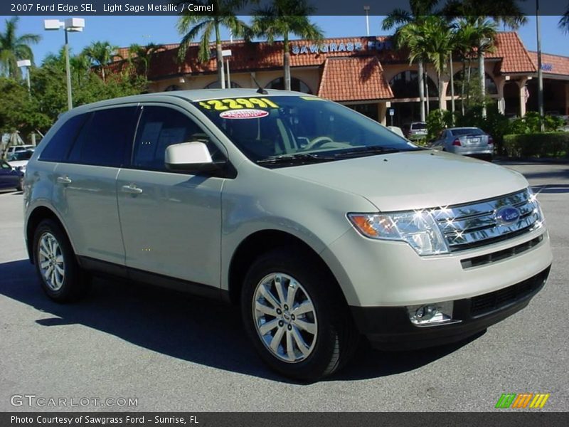 Light Sage Metallic / Camel 2007 Ford Edge SEL