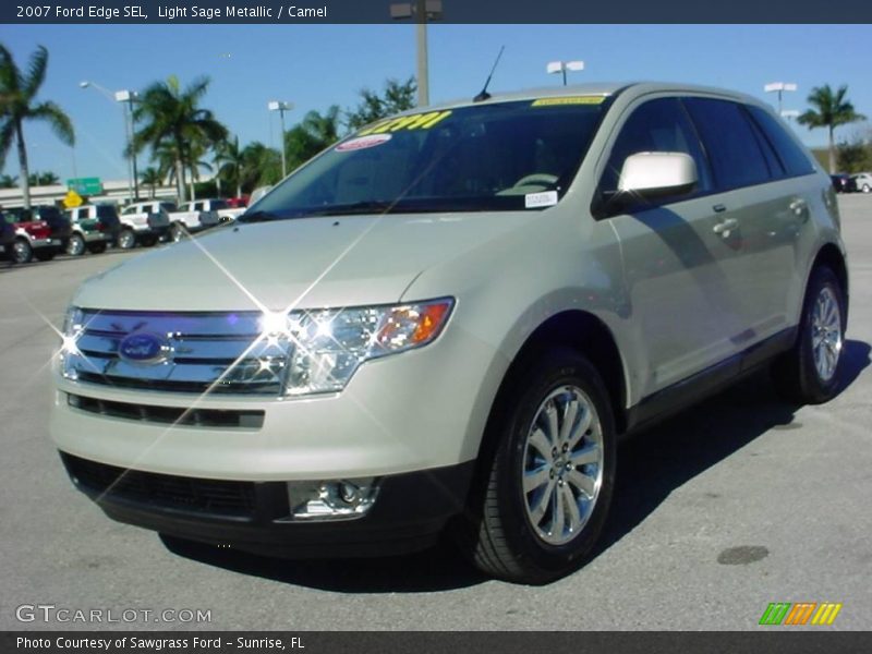 Light Sage Metallic / Camel 2007 Ford Edge SEL