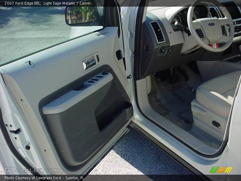 Light Sage Metallic / Camel 2007 Ford Edge SEL