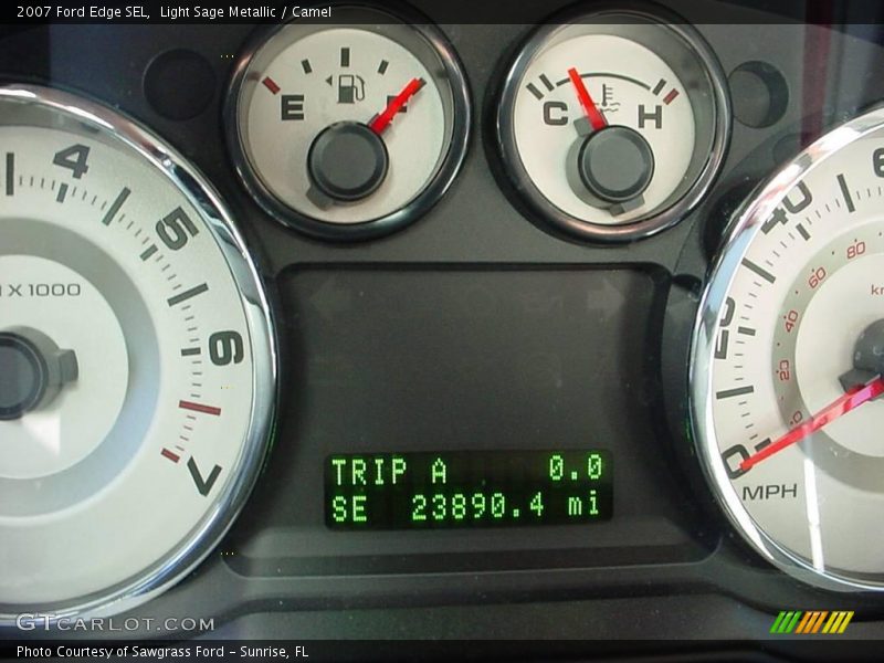 Light Sage Metallic / Camel 2007 Ford Edge SEL