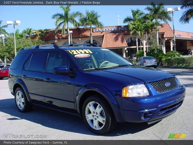 Dark Blue Pearl Metallic / Pebble Beige 2007 Ford Freestyle Limited
