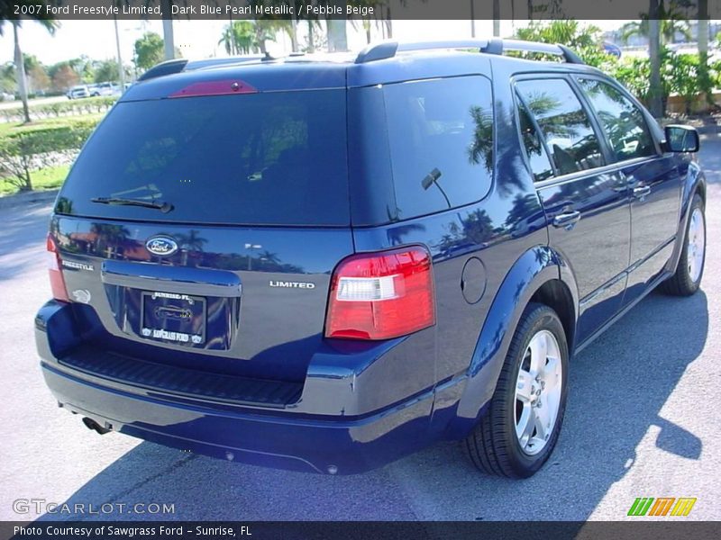 Dark Blue Pearl Metallic / Pebble Beige 2007 Ford Freestyle Limited