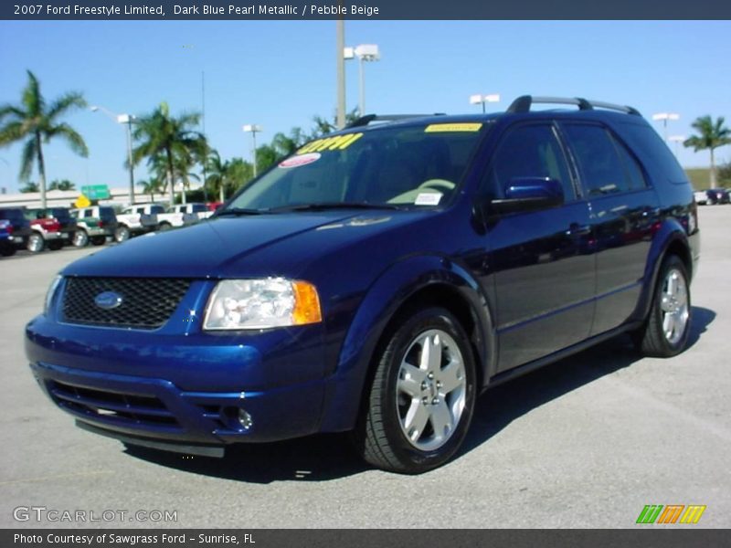 Dark Blue Pearl Metallic / Pebble Beige 2007 Ford Freestyle Limited