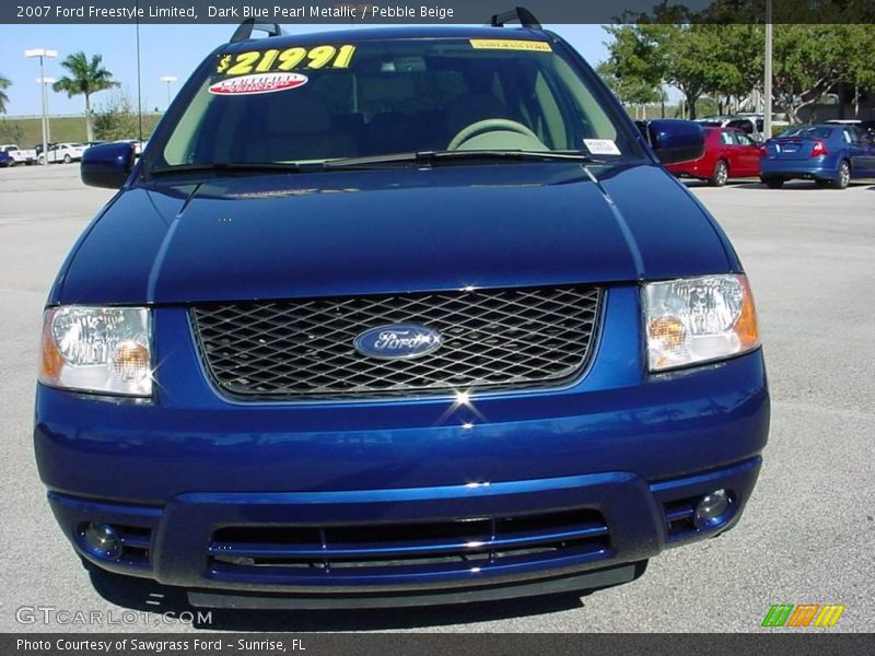 Dark Blue Pearl Metallic / Pebble Beige 2007 Ford Freestyle Limited