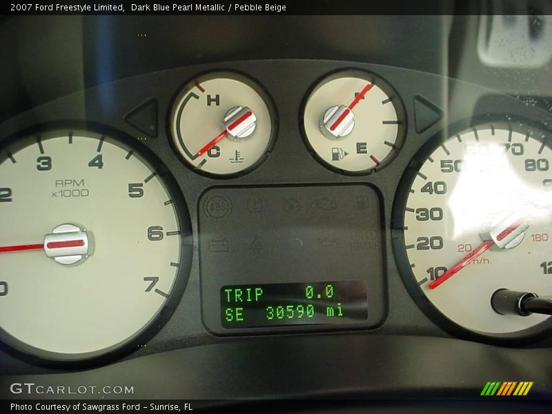 Dark Blue Pearl Metallic / Pebble Beige 2007 Ford Freestyle Limited