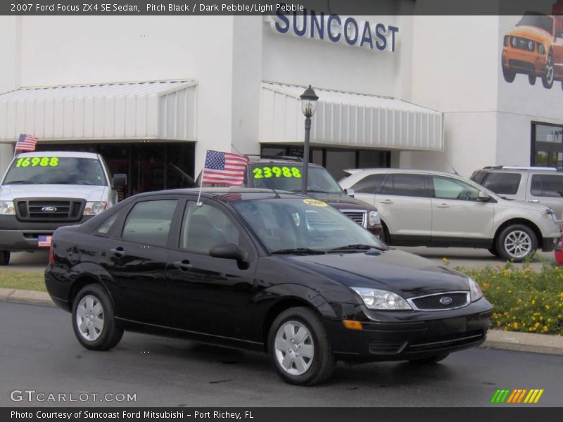 Pitch Black / Dark Pebble/Light Pebble 2007 Ford Focus ZX4 SE Sedan