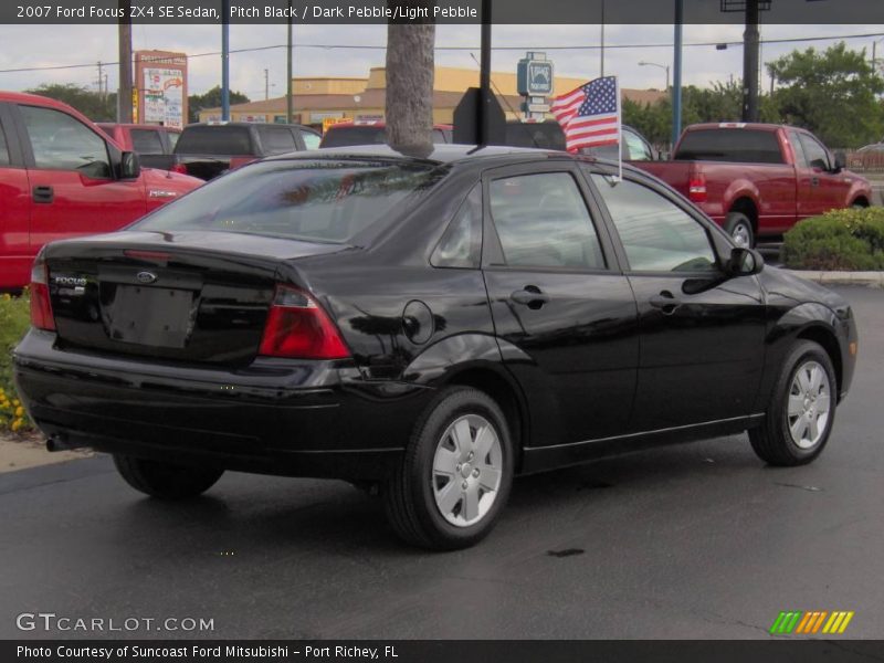 Pitch Black / Dark Pebble/Light Pebble 2007 Ford Focus ZX4 SE Sedan