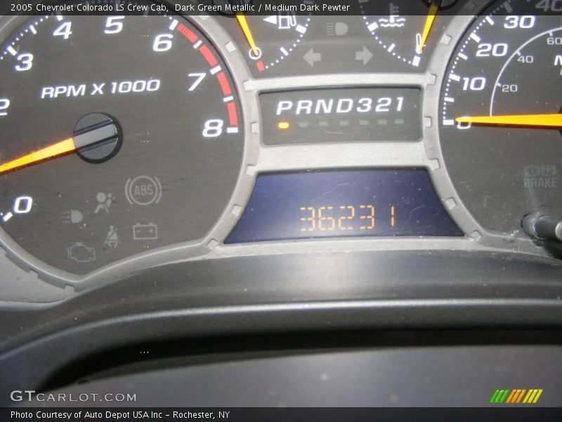 Dark Green Metallic / Medium Dark Pewter 2005 Chevrolet Colorado LS Crew Cab