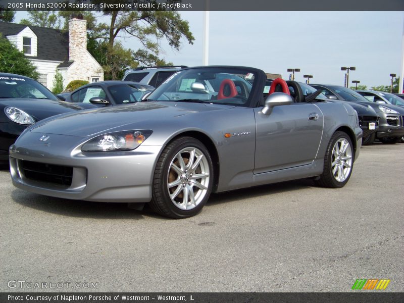 Silverstone Metallic / Red/Black 2005 Honda S2000 Roadster