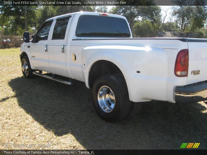Oxford White / Medium Flint 2003 Ford F350 Super Duty Lariat Crew Cab Dually