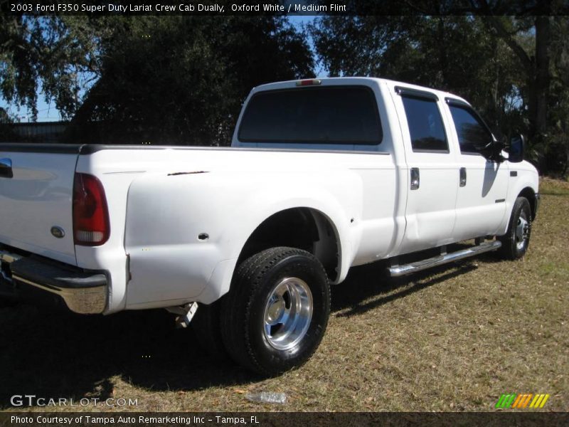 Oxford White / Medium Flint 2003 Ford F350 Super Duty Lariat Crew Cab Dually