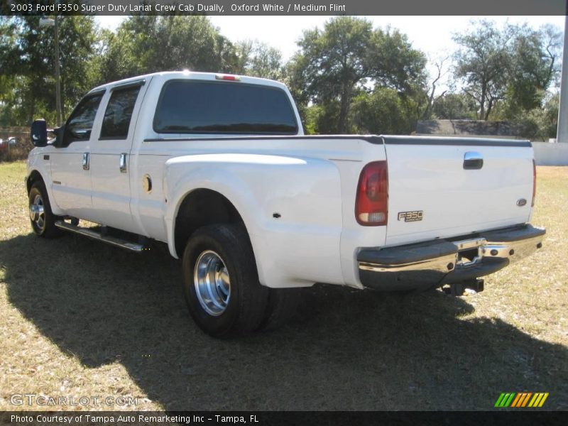 Oxford White / Medium Flint 2003 Ford F350 Super Duty Lariat Crew Cab Dually