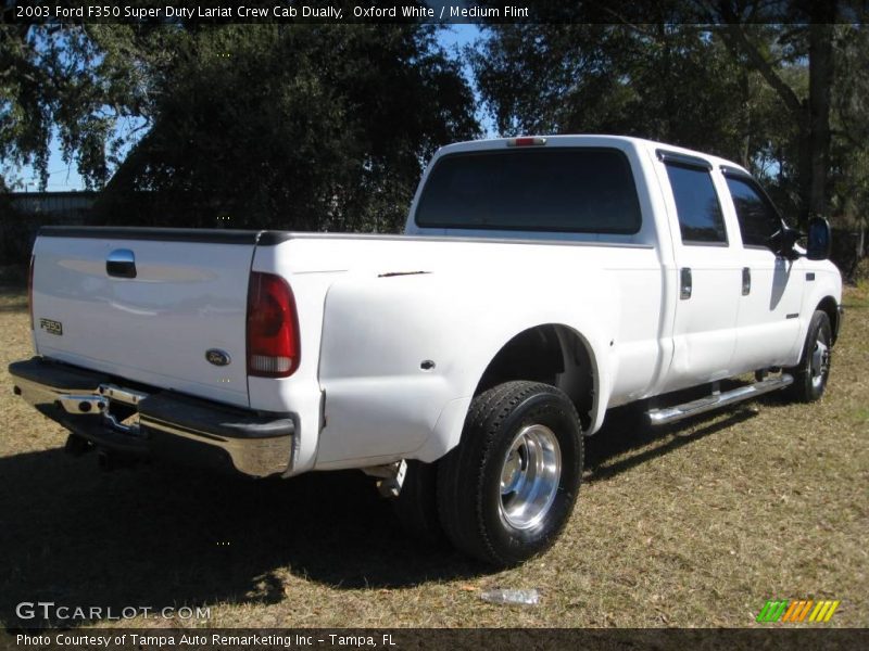 Oxford White / Medium Flint 2003 Ford F350 Super Duty Lariat Crew Cab Dually