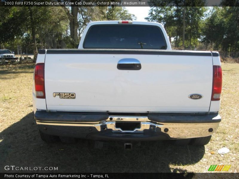 Oxford White / Medium Flint 2003 Ford F350 Super Duty Lariat Crew Cab Dually