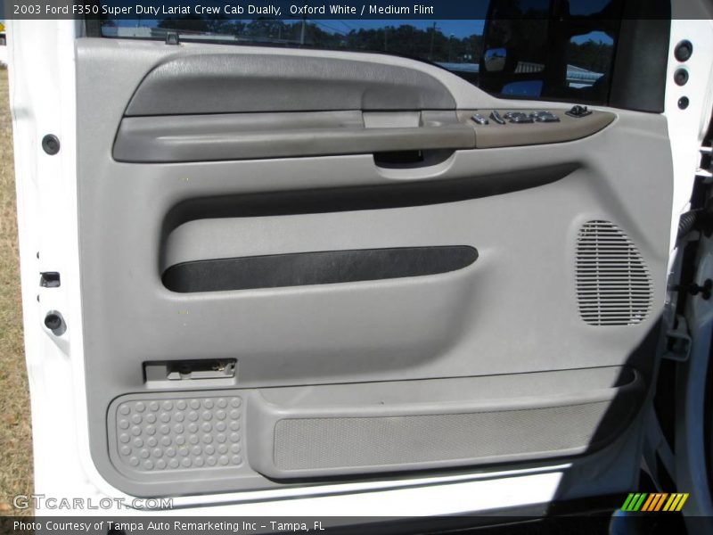 Oxford White / Medium Flint 2003 Ford F350 Super Duty Lariat Crew Cab Dually