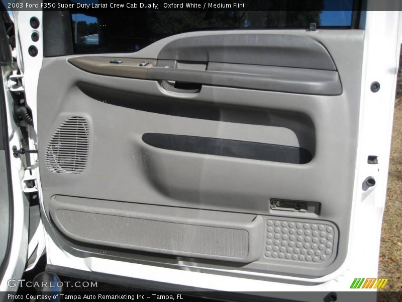 Oxford White / Medium Flint 2003 Ford F350 Super Duty Lariat Crew Cab Dually