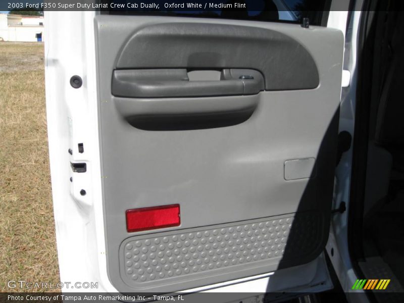 Oxford White / Medium Flint 2003 Ford F350 Super Duty Lariat Crew Cab Dually