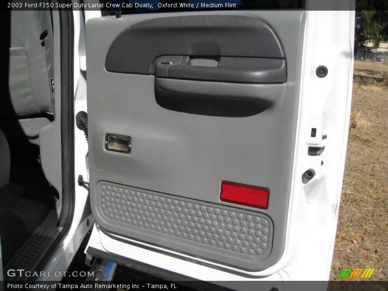 Oxford White / Medium Flint 2003 Ford F350 Super Duty Lariat Crew Cab Dually