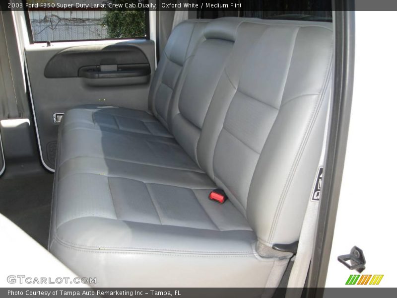 Oxford White / Medium Flint 2003 Ford F350 Super Duty Lariat Crew Cab Dually