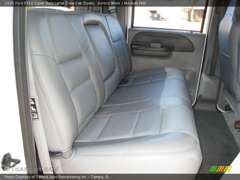 Oxford White / Medium Flint 2003 Ford F350 Super Duty Lariat Crew Cab Dually