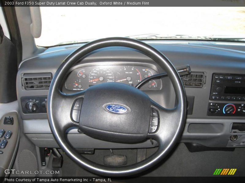 Oxford White / Medium Flint 2003 Ford F350 Super Duty Lariat Crew Cab Dually
