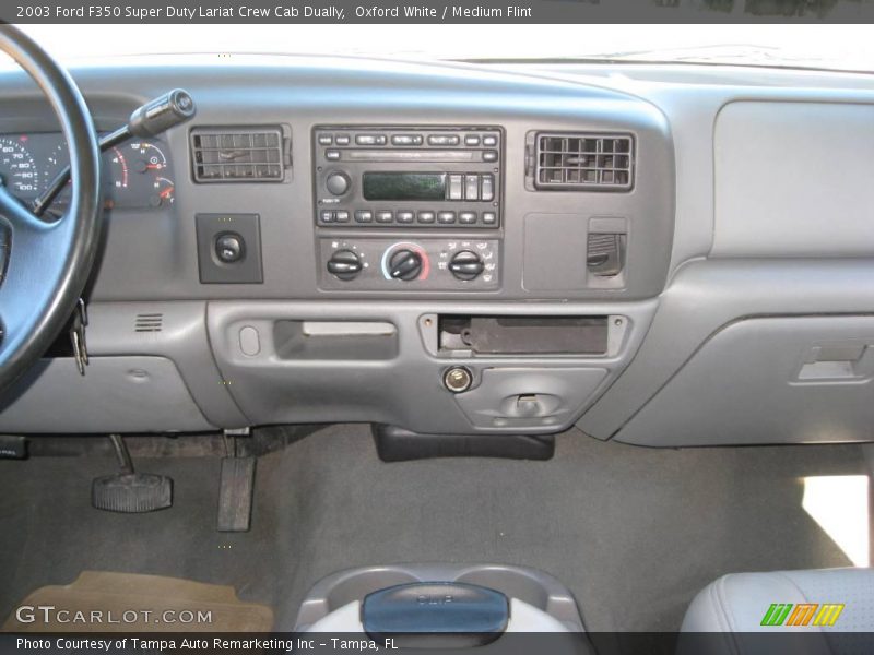 Oxford White / Medium Flint 2003 Ford F350 Super Duty Lariat Crew Cab Dually
