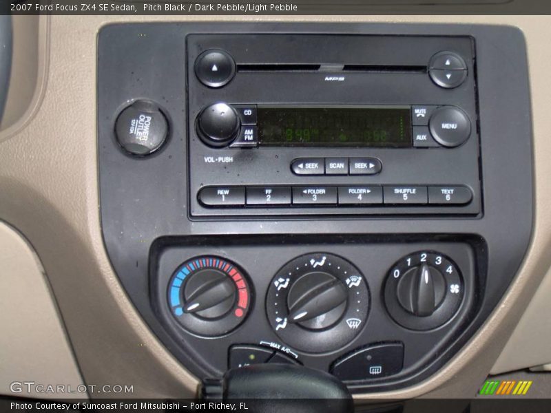 Pitch Black / Dark Pebble/Light Pebble 2007 Ford Focus ZX4 SE Sedan