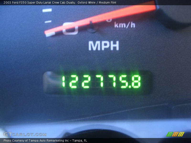 Oxford White / Medium Flint 2003 Ford F350 Super Duty Lariat Crew Cab Dually