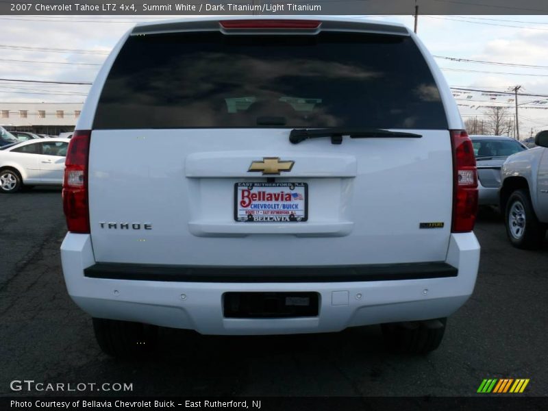 Summit White / Dark Titanium/Light Titanium 2007 Chevrolet Tahoe LTZ 4x4