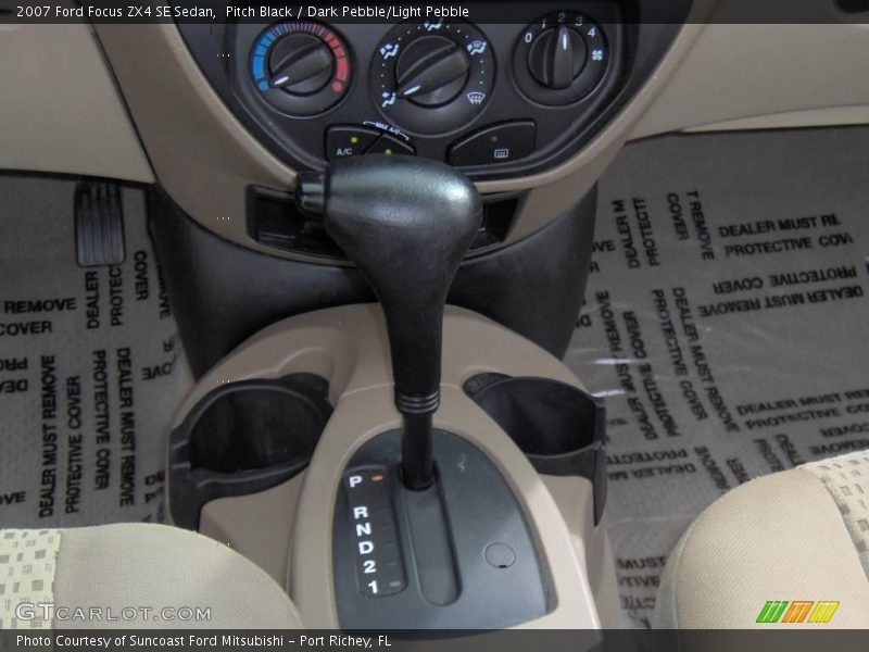 Pitch Black / Dark Pebble/Light Pebble 2007 Ford Focus ZX4 SE Sedan