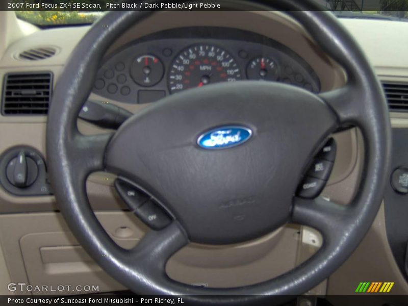 Pitch Black / Dark Pebble/Light Pebble 2007 Ford Focus ZX4 SE Sedan