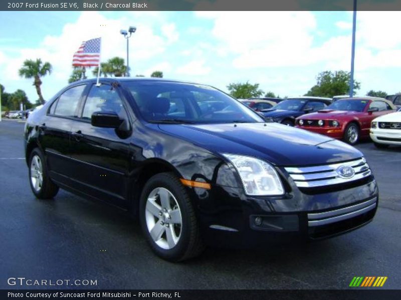 Black / Charcoal Black 2007 Ford Fusion SE V6