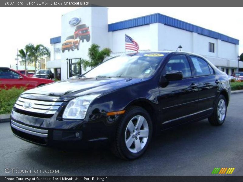Black / Charcoal Black 2007 Ford Fusion SE V6