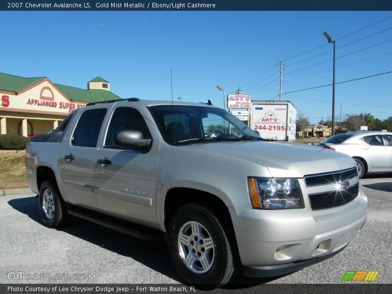 Gold Mist Metallic / Ebony/Light Cashmere 2007 Chevrolet Avalanche LS