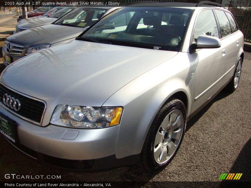 Light Silver Metallic / Ebony 2003 Audi A4 1.8T quattro Avant