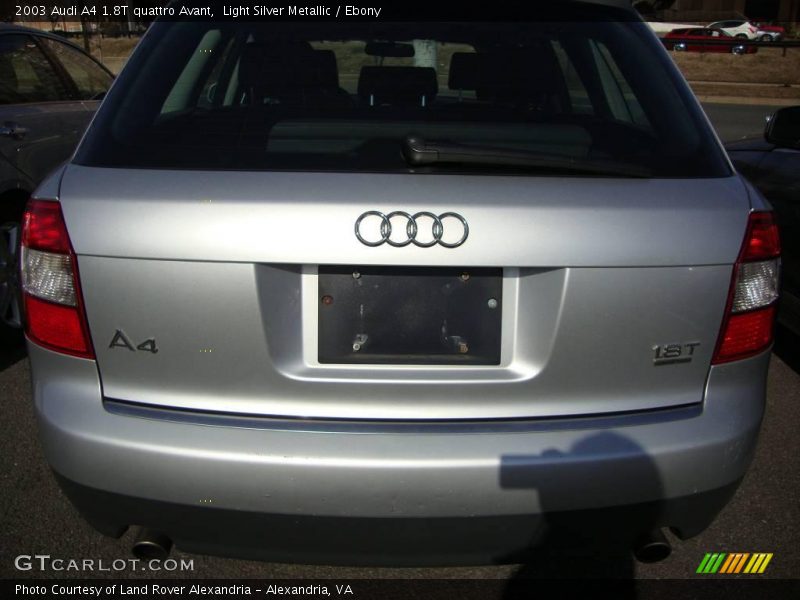 Light Silver Metallic / Ebony 2003 Audi A4 1.8T quattro Avant