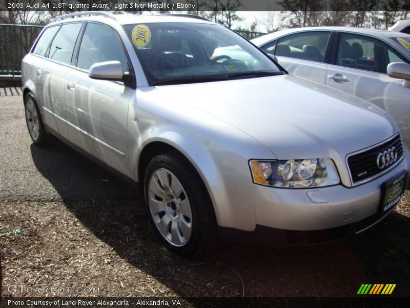 Light Silver Metallic / Ebony 2003 Audi A4 1.8T quattro Avant