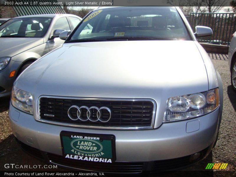 Light Silver Metallic / Ebony 2003 Audi A4 1.8T quattro Avant