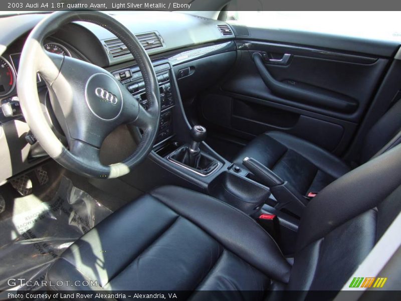 Light Silver Metallic / Ebony 2003 Audi A4 1.8T quattro Avant