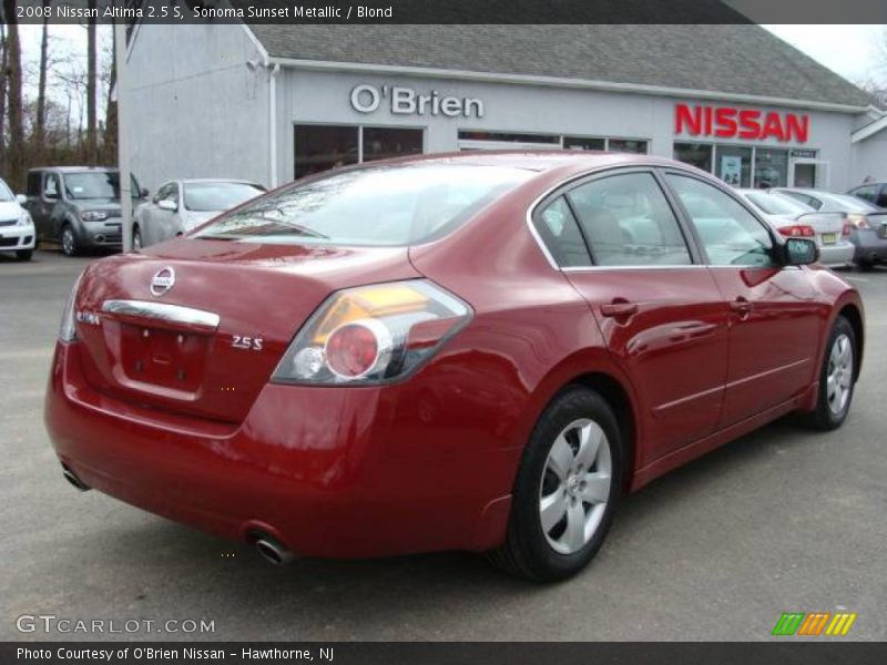 Sonoma Sunset Metallic / Blond 2008 Nissan Altima 2.5 S