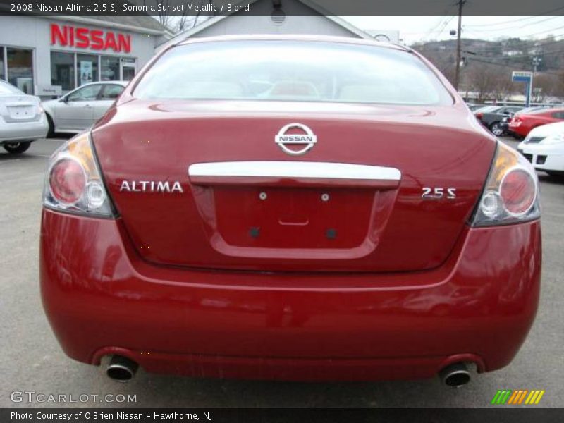 Sonoma Sunset Metallic / Blond 2008 Nissan Altima 2.5 S