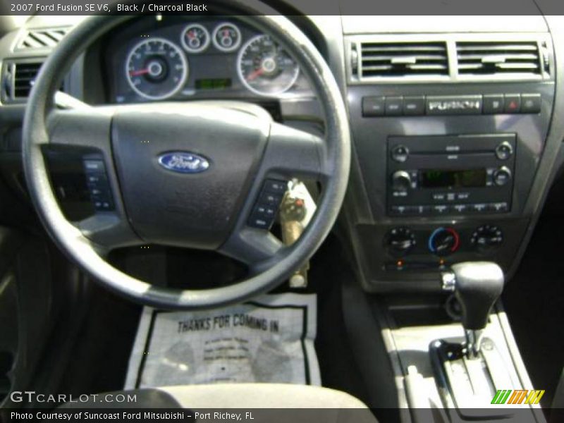 Black / Charcoal Black 2007 Ford Fusion SE V6