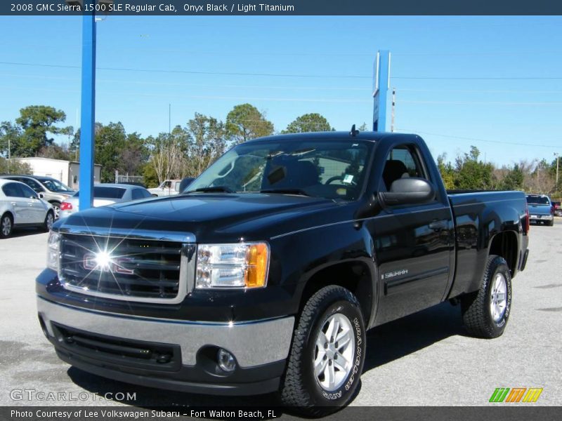 Onyx Black / Light Titanium 2008 GMC Sierra 1500 SLE Regular Cab